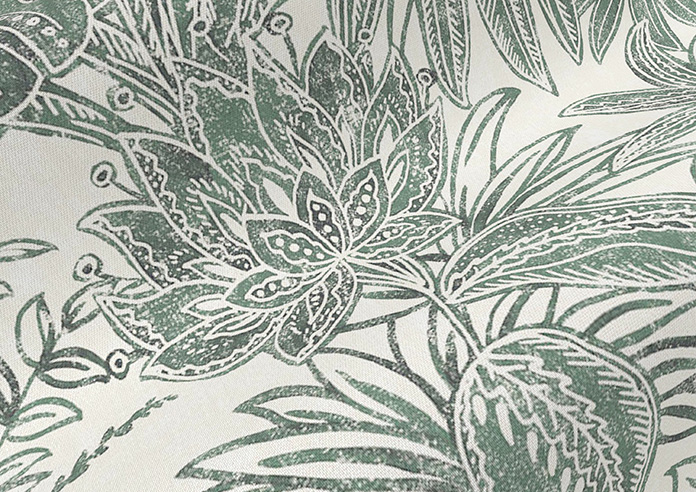 Maui, Green Ink - Twist&Fit Roman Blind - Image 4